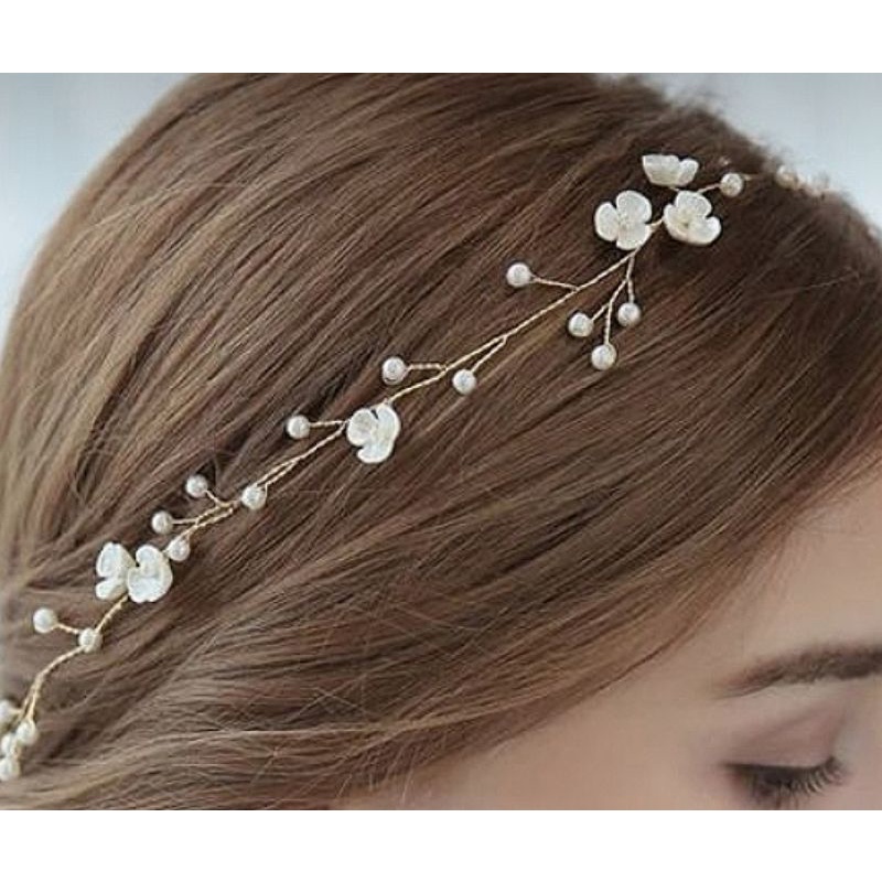 TIARA NOIVAS  DELICADA DAMINHAS DE HONRA  PRIMEIRA COMUNHÃO 35 cm em Oferta na Shopee