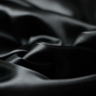 Tecido Cetim Preto Charmousse 1,40x1,00m Para Roupas e Decorações