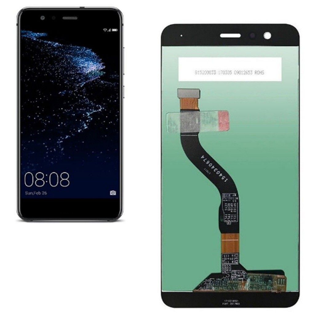 Black Huawei p10 display módulos LCD táctil Digitalizador Glass