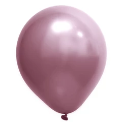 Balão Redondo Profissional Cromado 5 12cm - Rosa - Art-látex