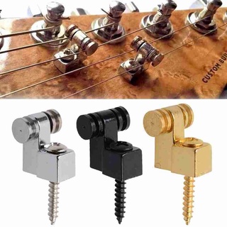 Rebaixador de Cordas Retentor String tree Roller para Guitarra - Cromado Dourado ou Preto - 2 Unidades