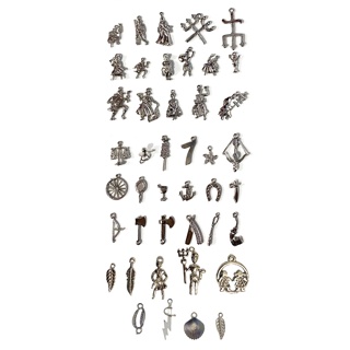 1 Pingente de Orixá, Ferramenta e Entidades  COR PRATA - Umbanda E Candomblé - para guias, colares, pulseiras. em Oferta na Shopee