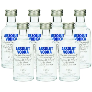 Combo 07 Mini Vodkas Absolut Suécas 50ml