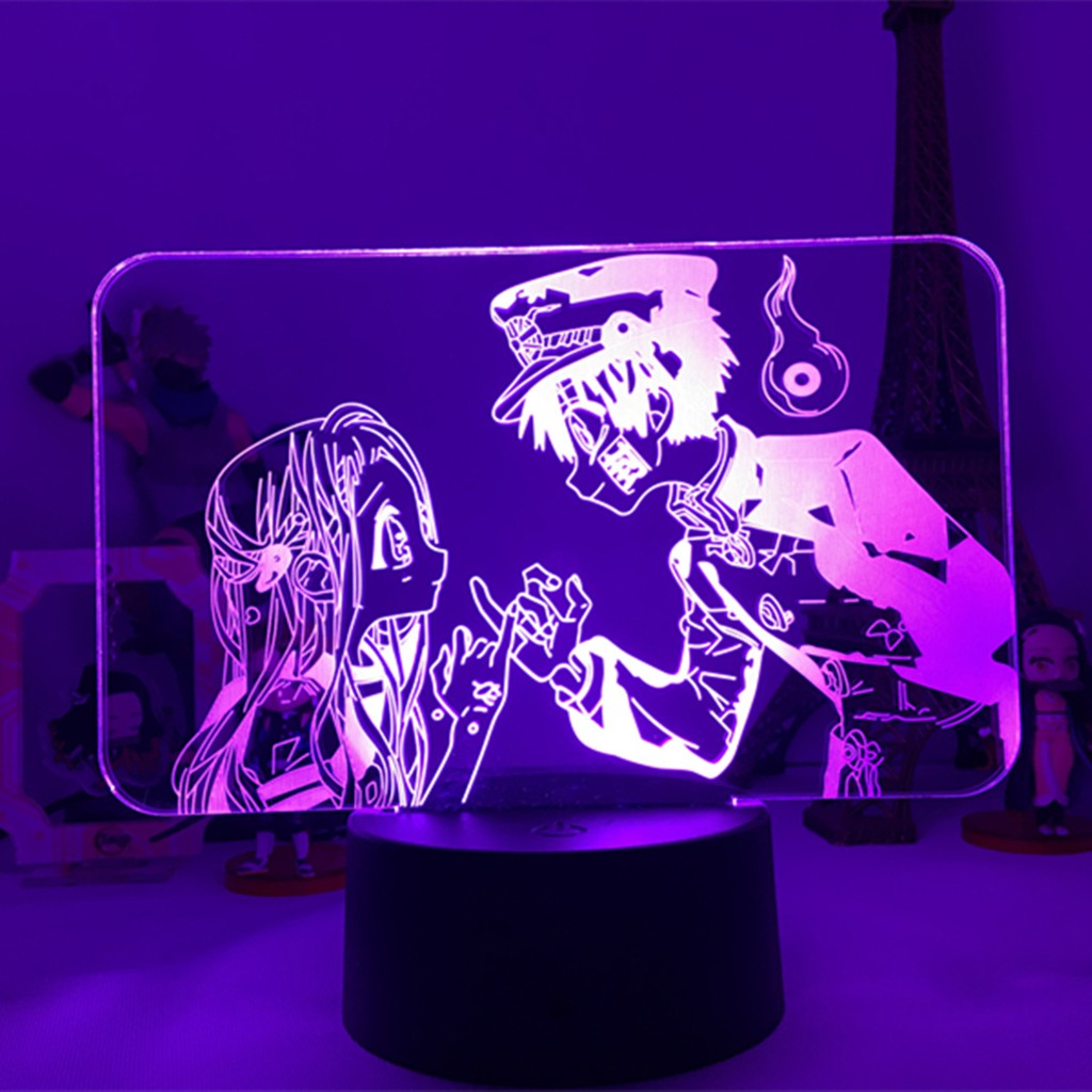 Anime Toilet-bound Hanako-kun Luminária LED 3D Noturna