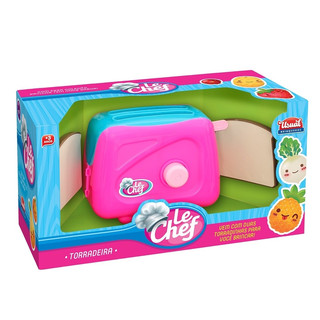 Torradeira Infantil Le Chef Usual Brinquedos