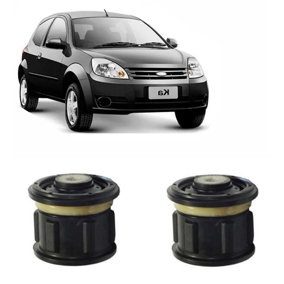 2 Buchas Eixo suspensão Traseira Ford Ka 1997 1998 1999 2000 2001 2002 Á 2010 2011 2012 2013 - Escort Zetec 1997 1998 1999 2000 2001 2002 2003 - Fiesta 1996 1997 1998 1999 2000 2001