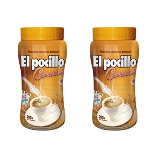 KIT 2x Cevada Solúvel El Pocillo Pote 200g Sem Cafeína em Oferta na Shopee