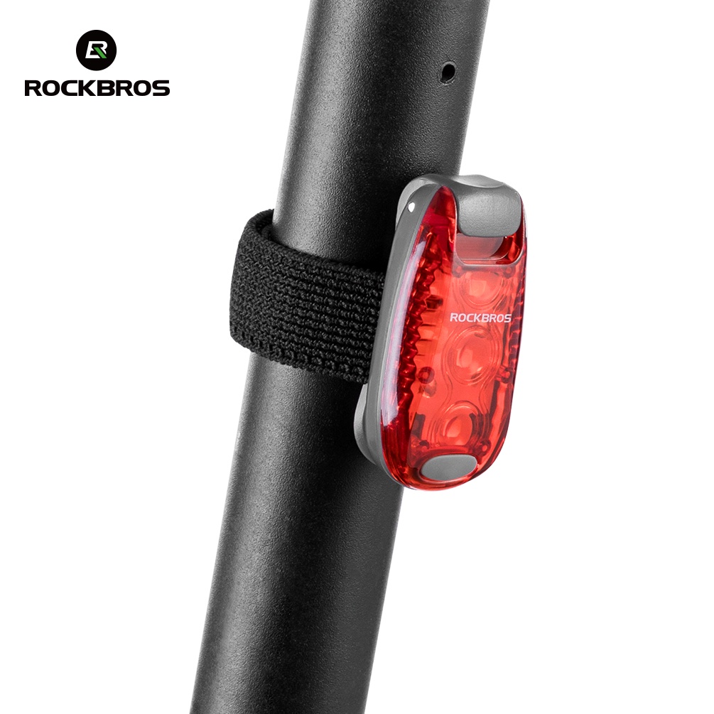 ROCKBROS Bicicleta Luz Traseira Da Aviso MTB Ciclismo De Estrada Capacete Levou Cauda Acessórios