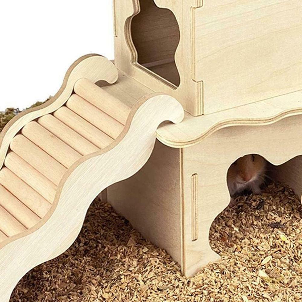 Plataforma Hamster DVHEY - Madeira Escada Brinquedo Gaiola Grande
