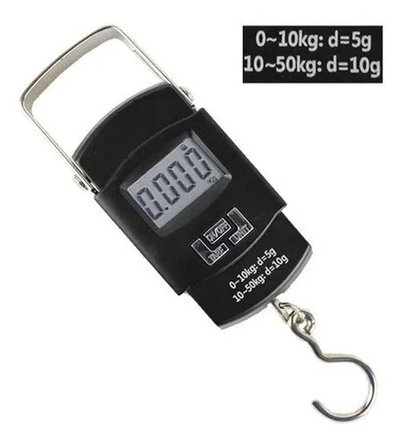 Balança Digital portátil gancho p/pesca mala 50 Kgs CBR1046 · foto 2