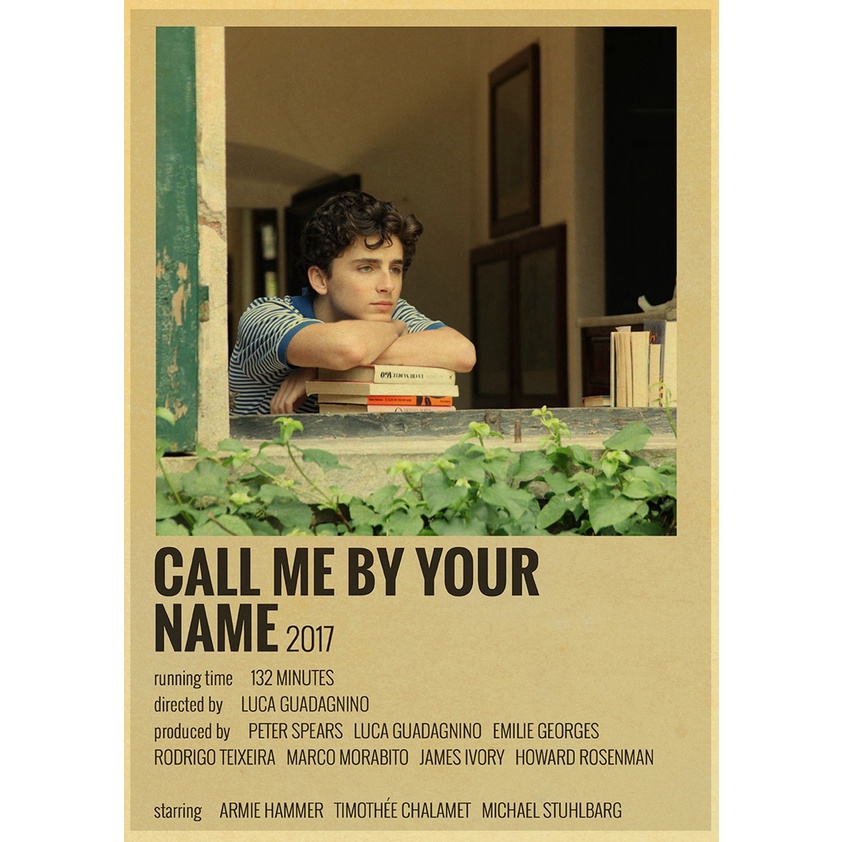 Pôsteres Vintage Hot Movie Call Me By Your Name/Pulp Fiction Kraft Papel Autocolante De Ficção Bar Decoração De Sala De Bricolage Pinturas De Arte Presente Para Parede