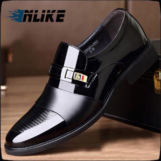 Sapatos Formais De Couro Para Homens De Escritório De Tamanho Grande