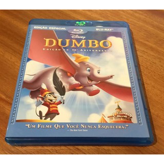Blu-ray Dumbo 70 Aniversário Disney Raro Extras Bluray