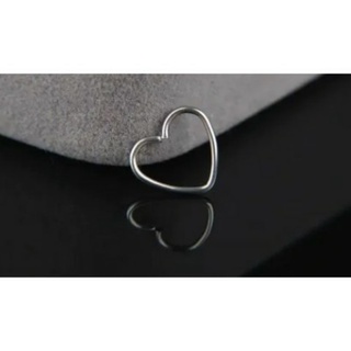Piercing coração orelha cartilagem helix daith em aço cirúrgico