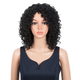 Peruca Encaracolada Curta 45cm Fibra Orgânica em Oferta na Shopee