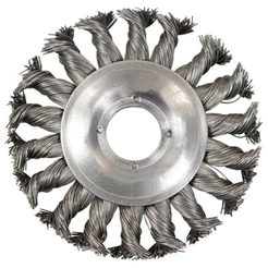 Escova de Aço Carbono Circular Torcida 4 POL 100 MM Rosca M14 MTX