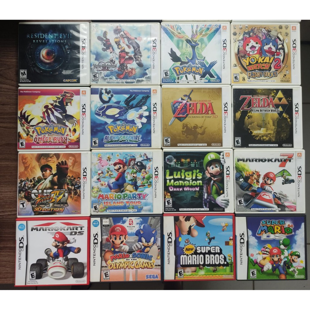 Jogos de Nintendo DS e 3DS Originais Completos