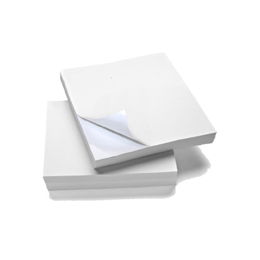 50 Adesivo Vinil Branco Fosco Prova Dágua para Impressora a Jato De Tinta - Tanque de Tinta - A4