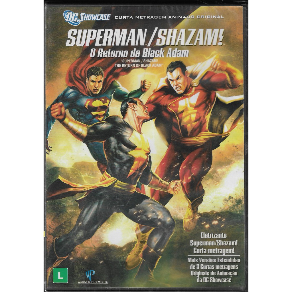 DVD Superman / Shazam!: O Retorno De Black Adam - Novo Lacrado