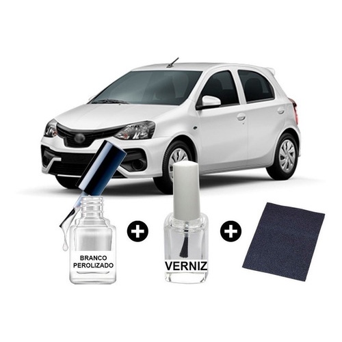 Tinta Tira Risco Automotiva Branco Etios Pérola