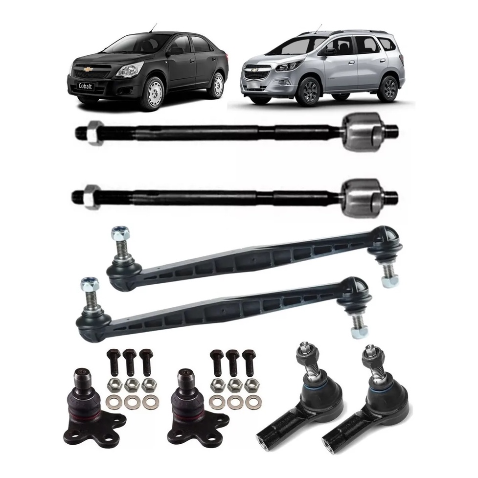 Braço Axial Terminal Direção Pivo Bieleta Gm Spin - Cobalt 2012 2013 2014 2015 2016