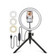 Anel Ring Light 8 Pol + Tripé De Mesa + Suporte Cel Video