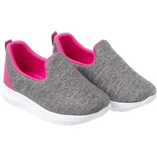 TÊNIS INFANTIL CALCE FÁCIL LA KIDS MESCLA GRAFITE / PINK
