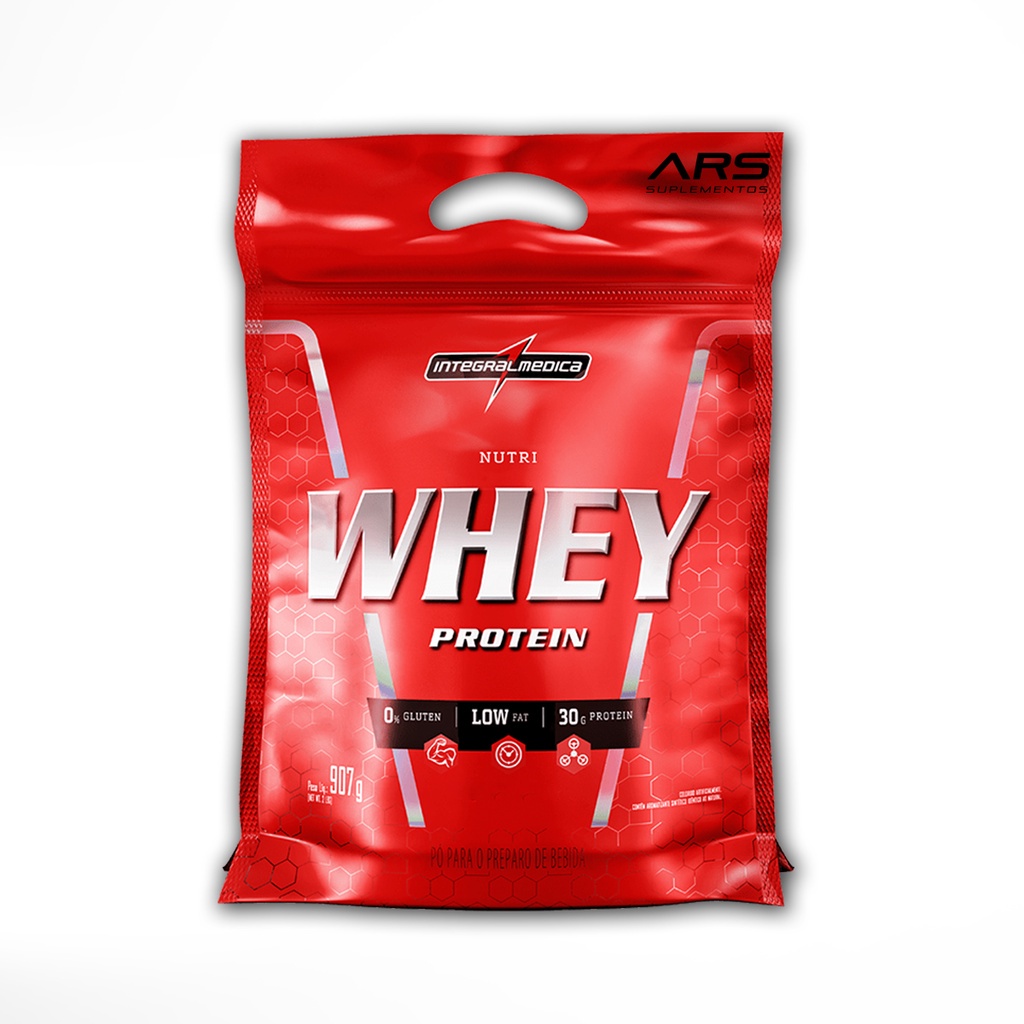 Nutri Whey Protein 907g Refil Concentrado e Isolado Hipercalorico - Integralmedica