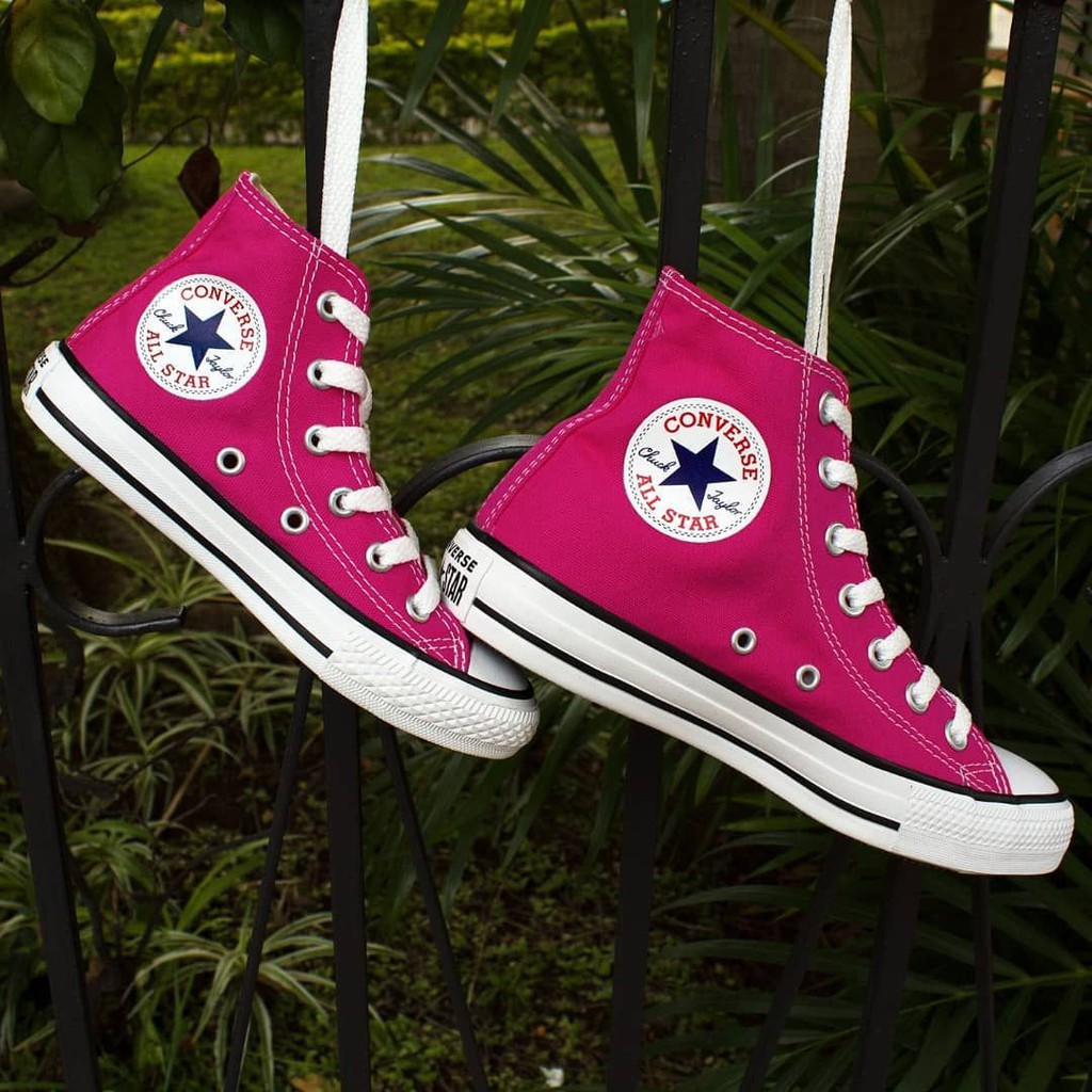 all star rosa botinha