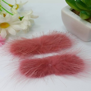 Pompom Bigode de Pelúcia 2,5x8cm (2pçs)