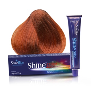 Coloração 7.4 Louro Médio Acobreado Shine Blue 50g em Oferta na Shopee