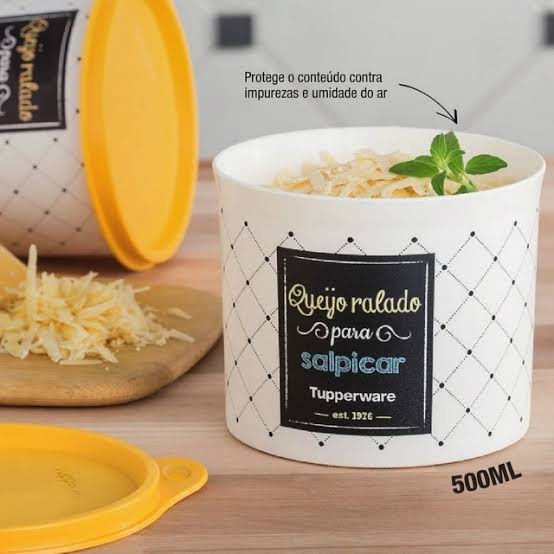 Tupperware Redondinha Bistrô Queijo Ralado 500ml