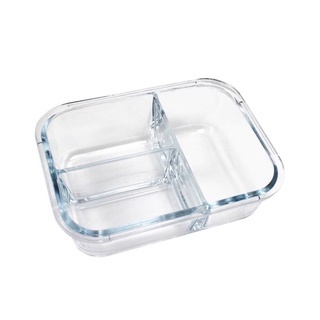 Pote Vidro Hermético 3 Divisórias Tampa Lock Marmita 890ml em Oferta na Shopee