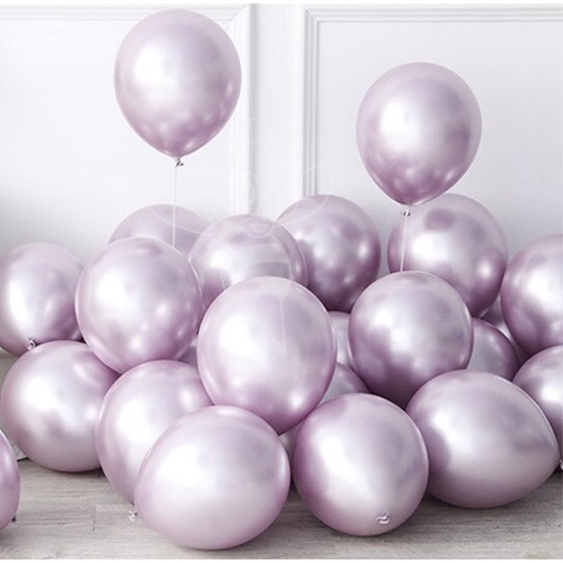25~125 UNID BALÃO PIC PIC PLATINADO CROMADO METALIZADO N°5” ROSA OFF em Oferta na Shopee