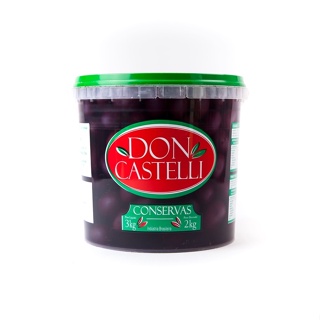 Azeitona Preta Selecionada 2kg - Azeitona Fatiada, Com Caroço, Sem Caroço e Graúda com Caroço Azapa em Oferta na Shopee