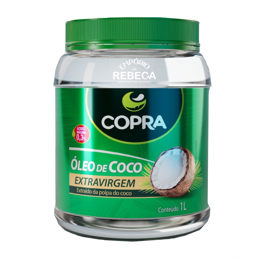 Óleo de coco Extra Virgem 1 litros - Copra em Oferta na Shopee