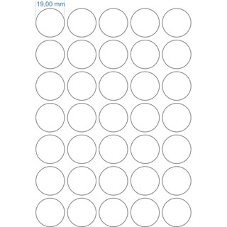 Etiqueta 19mm Bolinha Branco 210 Etiquetas em Oferta na Shopee