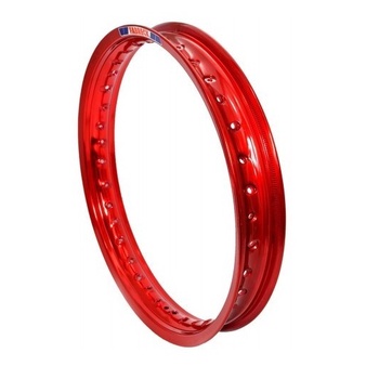 Aro de Alumínio Dianteiro 21x185 Dt 180 87 Xre 300 Nxr 400 Fabreck Vermelho Vitral Novo FBK