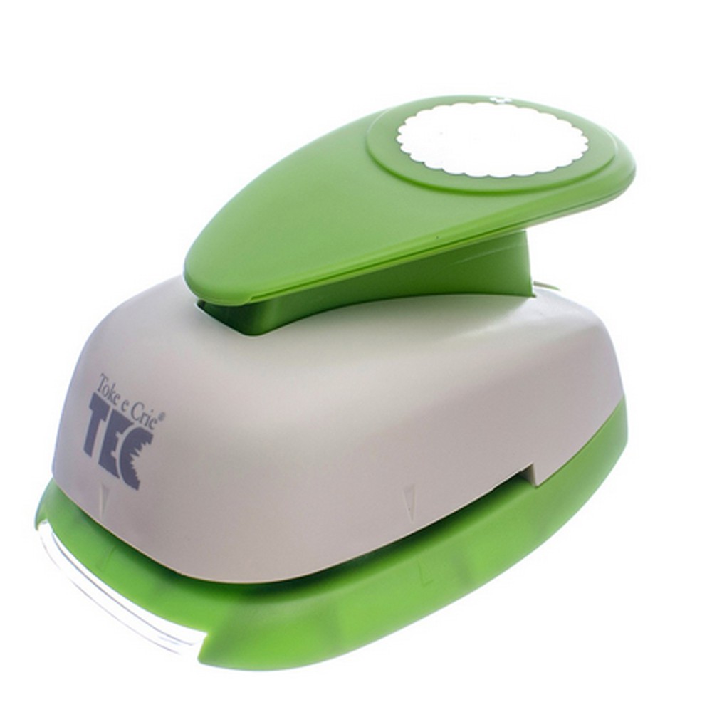 Furador Scrapbook Extra Gigante para papéis Círculo Escalope  50 mm Toke e Crie 9854