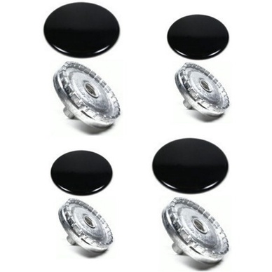 4 Queimadores + 4 Tampas Fogão Esmaltec Clarice Jade 2gd 2pq