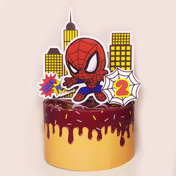 Topo De Bolo Homem Aranha Baby Shopee Brasil