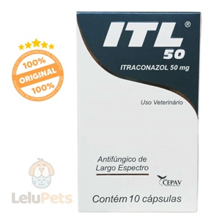 Antifúngico para Cães ITL 50 mg 10 Cápsulas Cepav em Oferta na Shopee