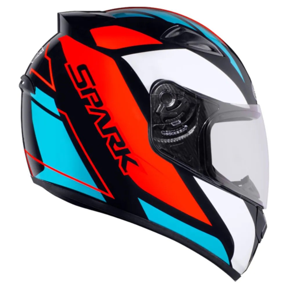 Capacete Moto Ebf Spark Mixed Blue Fechado Várias Cores