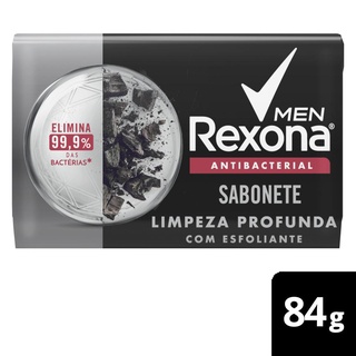 Sabonete em Barra Antibacteriano Rexona Men Limpeza Profunda com 84g