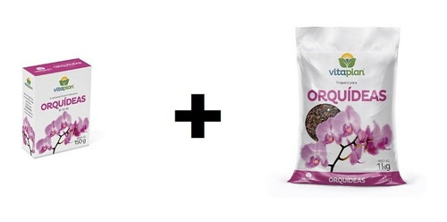 Kit Combo Para Orquídea Substrato + Fertilizante