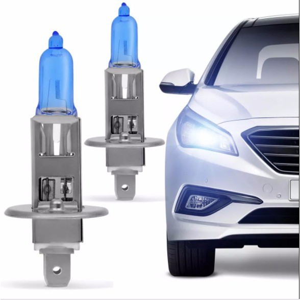 Par Lampada Super Branca H1 8500k Tipo Xenon 12v 55w Techone