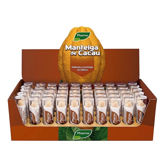 Caixa c/ 50 Unidades de Manteiga De Cacau Tradicional- Pharma