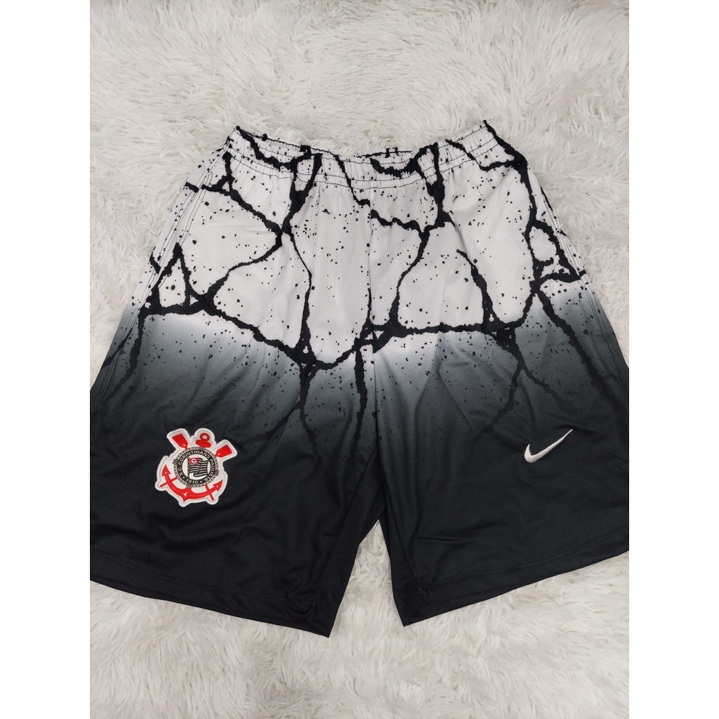 bermuda time masculina corinthians lindas de quaidade!!! | Shopee Brasil