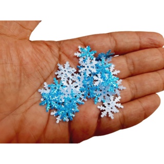Flocos de neve aplique para colagem 15mm artesanatos em Oferta na Shopee