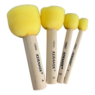 Pincel Batedor Espuma Keramik Kit Com 4 (nº 1, 2, 3 E 4)